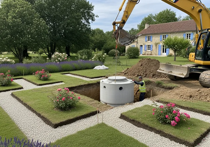 Travaux d'assainissement individuel à Lyon